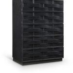 Weave Oak Veneer Chest