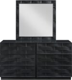 Weave Oak Veneer Mirror - Image 4