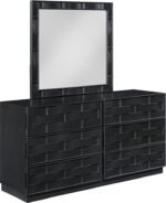 Weave Oak Veneer Mirror - Image 5
