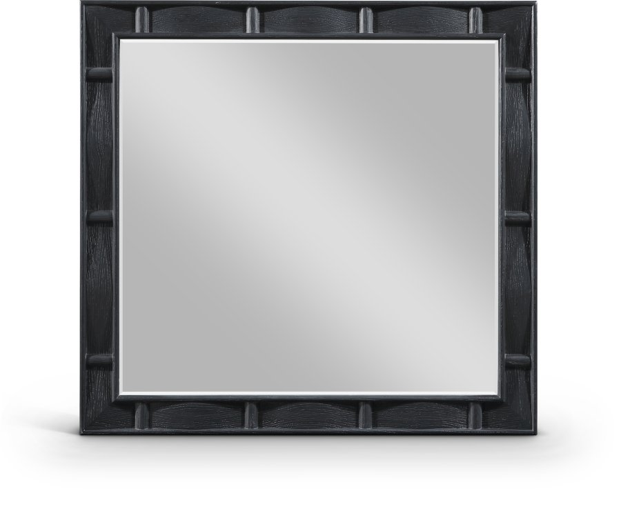 48597.jpg Weave Oak Veneer Mirror - Image 1
