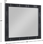 Weave Oak Veneer Mirror - Image 7