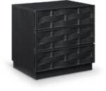 Weave Oak Veneer Nightstand