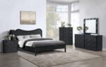 Weave Oak Veneer Nightstand - Image 8