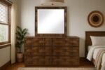 Weave Oak Veneer Mirror - Image 2