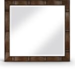 Weave Oak Veneer Mirror