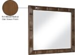 Weave Oak Veneer Mirror - Image 8