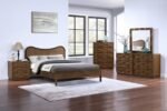 Weave Oak Veneer Mirror - Image 6