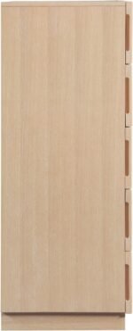 Weave Oak Veneer Chest - Image 4