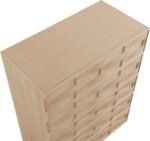 Weave Oak Veneer Chest - Image 7