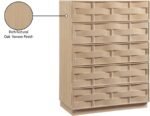 Weave Oak Veneer Chest - Image 10