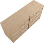 Weave Oak Veneer Dresser - Image 7