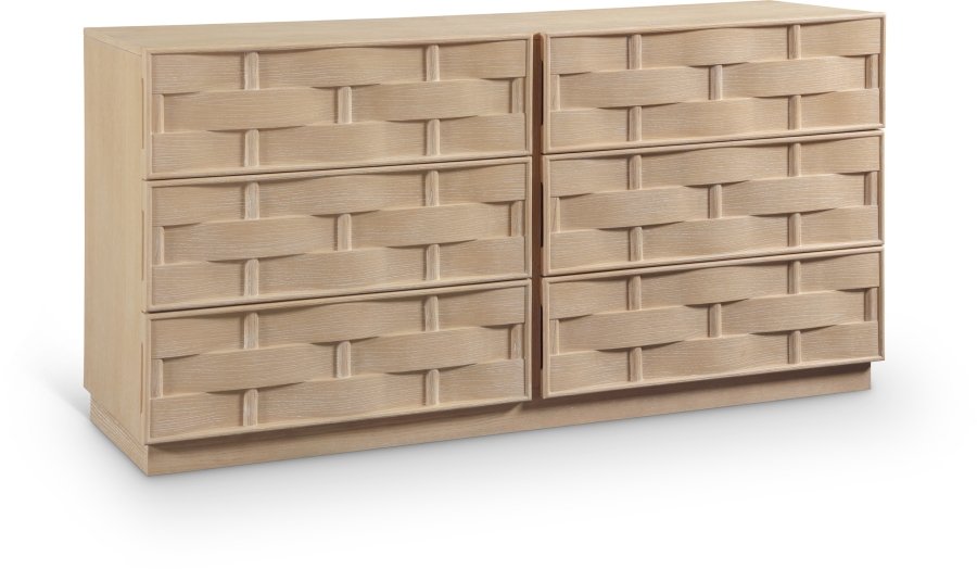 48606.jpg Weave Oak Veneer Dresser - Image 1