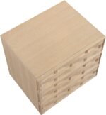 Weave Oak Veneer Nightstand - Image 7