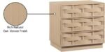 Weave Oak Veneer Nightstand - Image 10