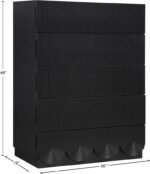 Scallop Oak Veneer Chest - Image 9