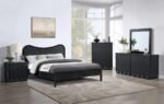 Scallop Oak Veneer Nightstand - Image 8