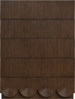 Scallop Oak Veneer Chest - Image 3