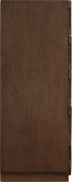 Scallop Oak Veneer Chest - Image 4