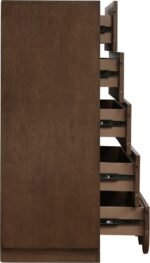 Scallop Oak Veneer Chest - Image 6
