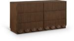 Scallop Oak Veneer Dresser