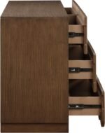 Scallop Oak Veneer Dresser - Image 6