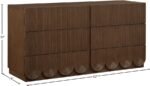 Scallop Oak Veneer Dresser - Image 9