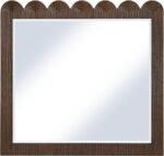 Scallop Oak Veneer Mirror - Image 3