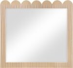 Scallop Oak Veneer Mirror - Image 3