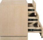 Scallop Oak Veneer Nightstand - Image 6