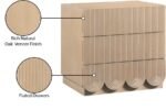 Scallop Oak Veneer Nightstand - Image 10