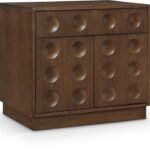 Compass Oak Veneer Nightstand