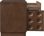 Compass Oak Veneer Nightstand - Image 6