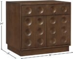Compass Oak Veneer Nightstand - Image 8