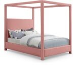 Emerson Linen Textured Fabric Upholstered Bed