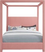Emerson Linen Textured Fabric Upholstered Bed - Image 3