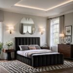 Amara Velvet Upholstered Bed - Image 2
