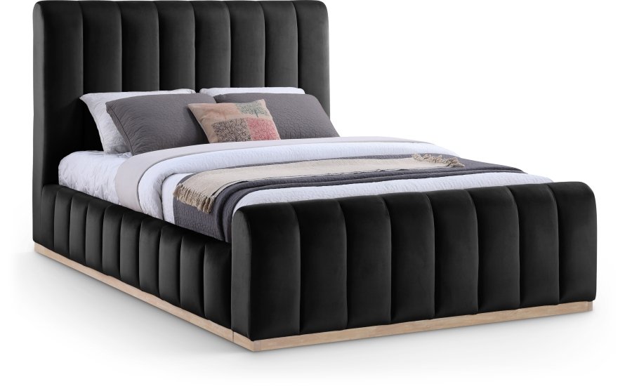 49098.jpg Amara Velvet Upholstered Bed - Image 1