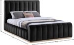 Amara Velvet Upholstered Bed - Image 9