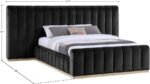 Amara Velvet Upholstered Bed - Image 9