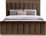 Amara Velvet Upholstered Bed - Image 3