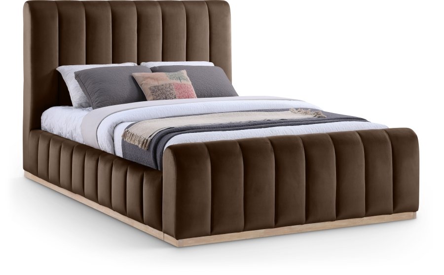 49104.jpg Amara Velvet Upholstered Bed - Image 1