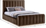 Amara Velvet Upholstered Bed - Image 9