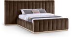 Amara Velvet Upholstered Bed
