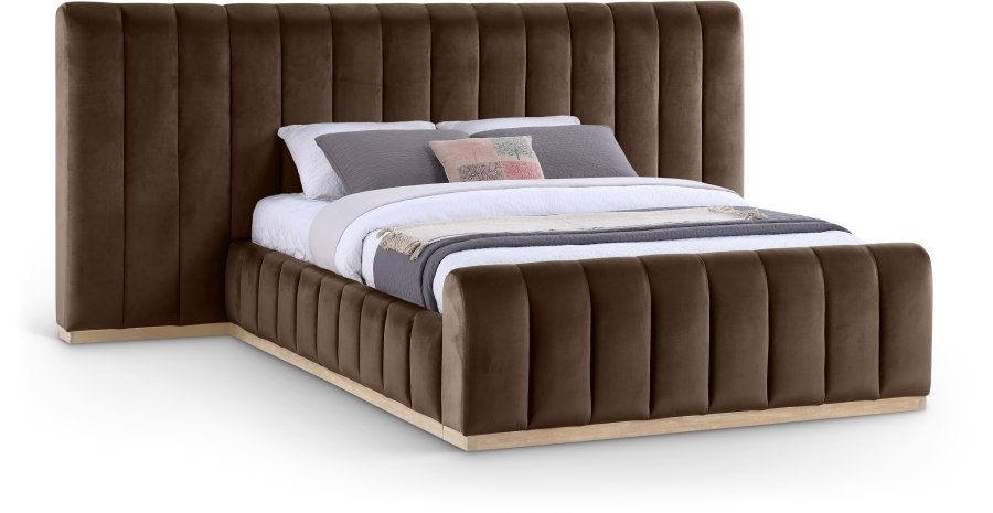 49105.jpg Amara Velvet Upholstered Bed - Image 1