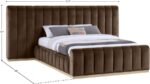 Amara Velvet Upholstered Bed - Image 9
