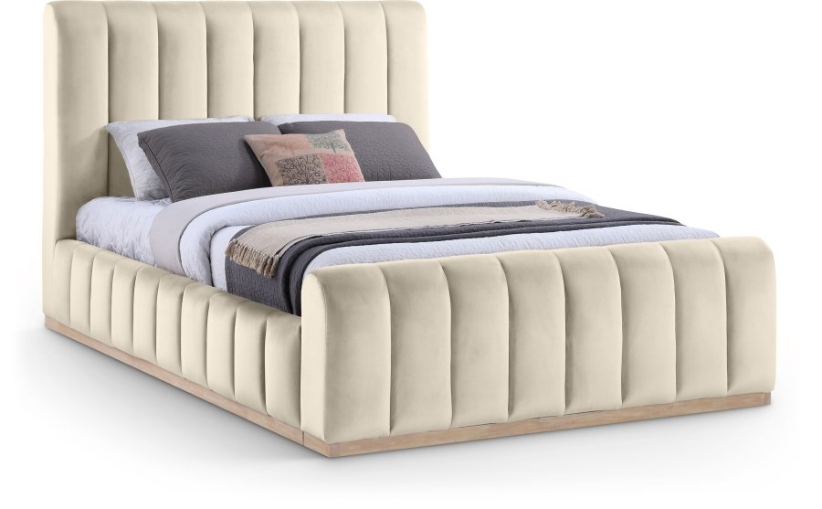 49110.jpg Amara Velvet Upholstered Bed - Image 1