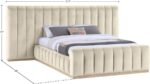 Amara Velvet Upholstered Bed - Image 9