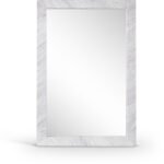 Pavia Genuine Marble Frame Mirror