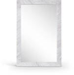 Pavia Genuine Marble Frame Mirror