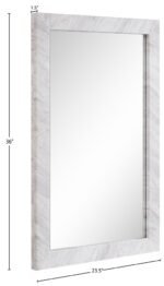 Pavia Genuine Marble Frame Mirror - Image 7